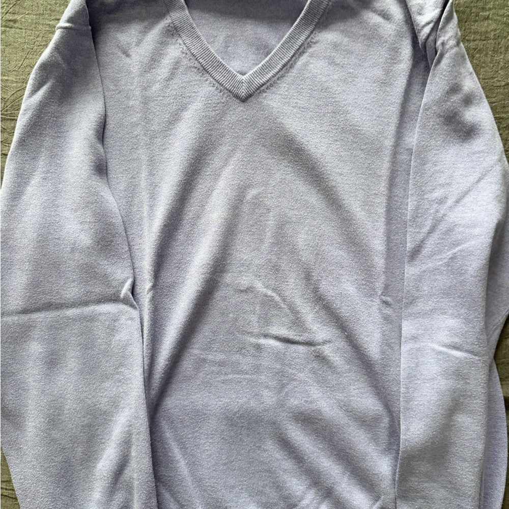 Brooks Brothers V-Neck Sweater - Soft Gray